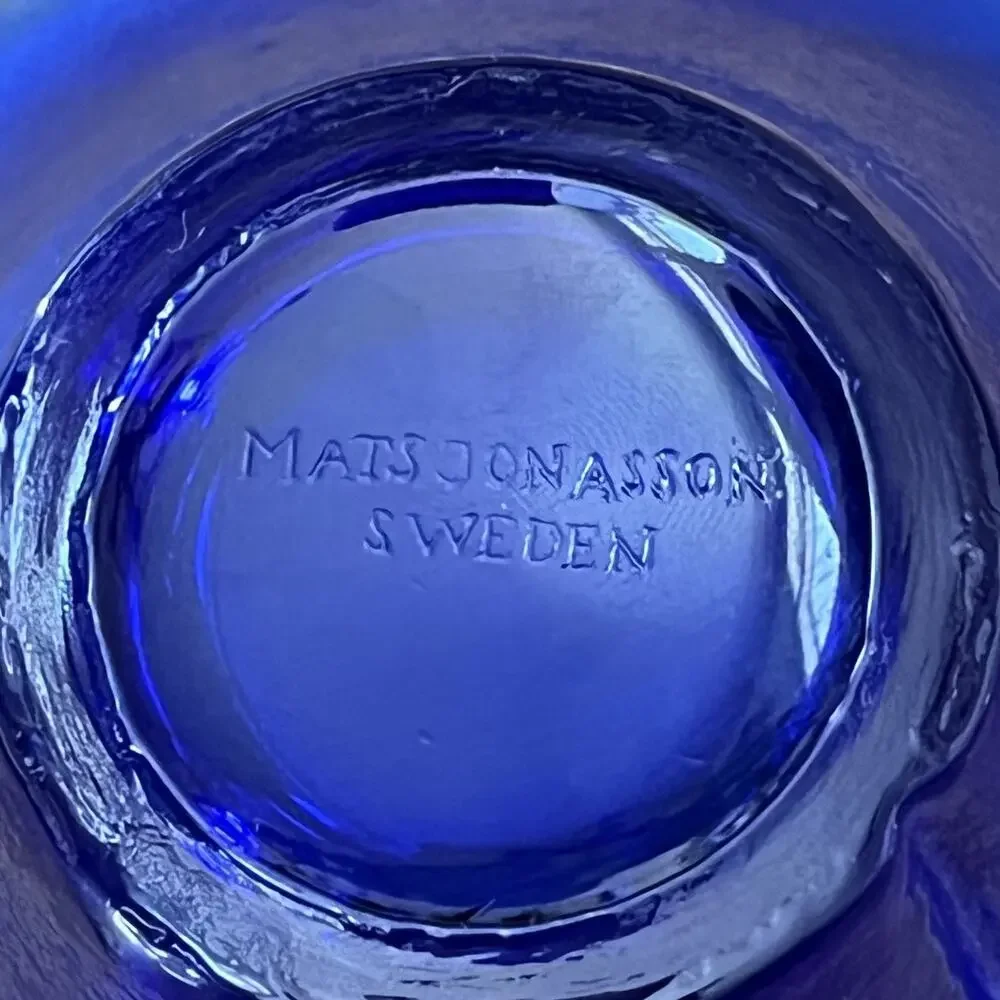 Vintage Mats Jonasson Sweden Lead Crystal 